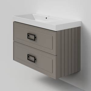 Тумба под раковину La Fenice Cubo Twin Cappuccino 100 бежевый матовый