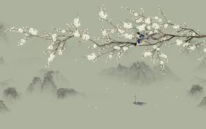 3D Фотообои Artegrafico «Снег из лепестков» DV-001 акварель