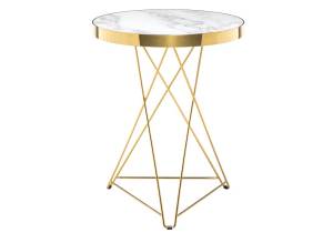 Кухонный стол Woodville Milena 11769 white / gold