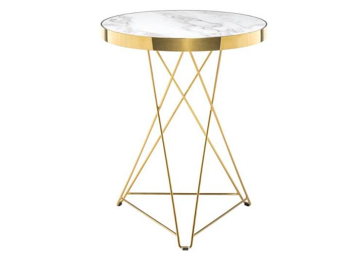 Кухонный стол Woodville Milena 11769 white / gold