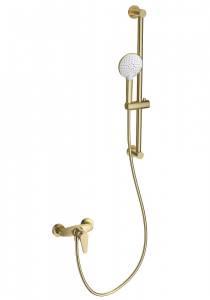 Смеситель для душа Wonzon & Woghand WW-AE3103-BG с гарнитуром, брашированное золото