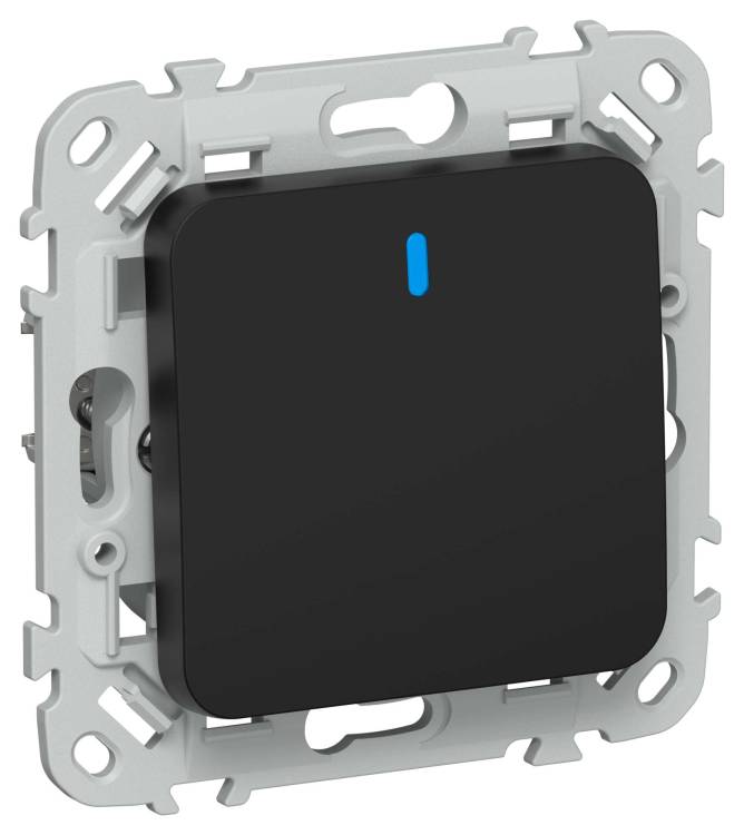 Выключатель 1-клавишный IEK Flite FI-V14-1-10-1-K02 черный