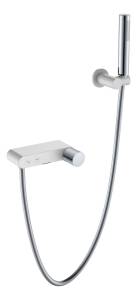 Смеситель для ванны Boheme Stick 123-WCR.2 White Touch Chrome