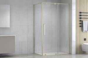 Душевой уголок Royal Bath Bern BERN-S RB9120-T-GD профиль золотой, стекло прозрачное, 120x90x195