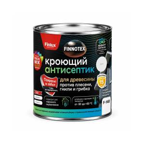 Кроющий антисептик для древесины Finlux Finnotex F-140 полуматовый айвори 10 л