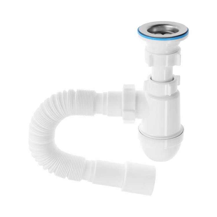 Сифон для раковины АНИ Пласт C0115 1 1/2"x40 с гибкой трубой 40x40/50