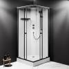 Душевая кабина Am.Pm X-Joy W94C-403-090BT 90x90, профиль матовый черный, стекло прозрачное фото 3