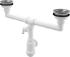 Сифон для мойки AlcaPlast A453P двойной
