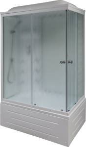 Душевая кабина Royal Bath BP RB8100BP3-WC-L с высоким поддоном, с сиденьем