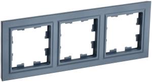 Рамка 3-постовая IEK Brite BR-M32-K35 маренго