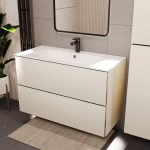 Тумба с раковиной Terminus Euromix EUR101002900101OSL айвори, 100x62