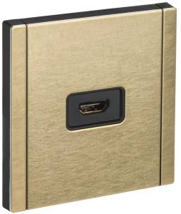 Розетка HDMI IEK Forte&Piano FP-H10-M-K37 шампань