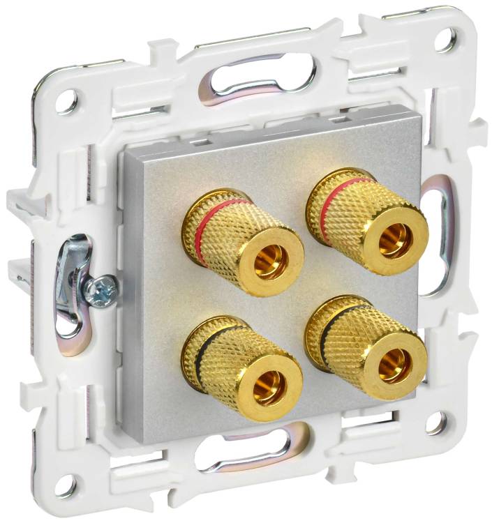 Акустическая розетка IEK Skandy SK-S40-K23 серебряный