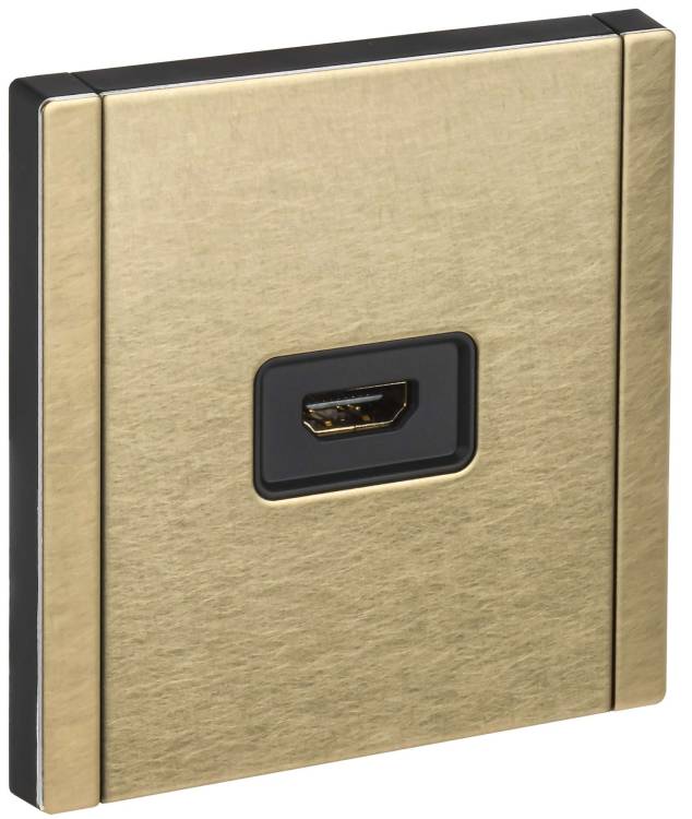 Розетка HDMI IEK Forte&Piano FP-H10-M-K37 шампань