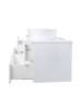 Тумба с раковиной Orange Отто Ot-130TuMDF+B08-360W подвесная с 2-мя раковинами фото 4