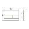 Кнопка смыва TECE Square II 9240825 черная сатинированная фото 2