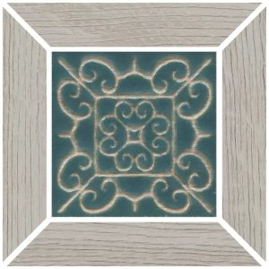 Вставка Kerama Marazzi Тровазо ID151 наборный серый светлый матовый 13x13x0.9