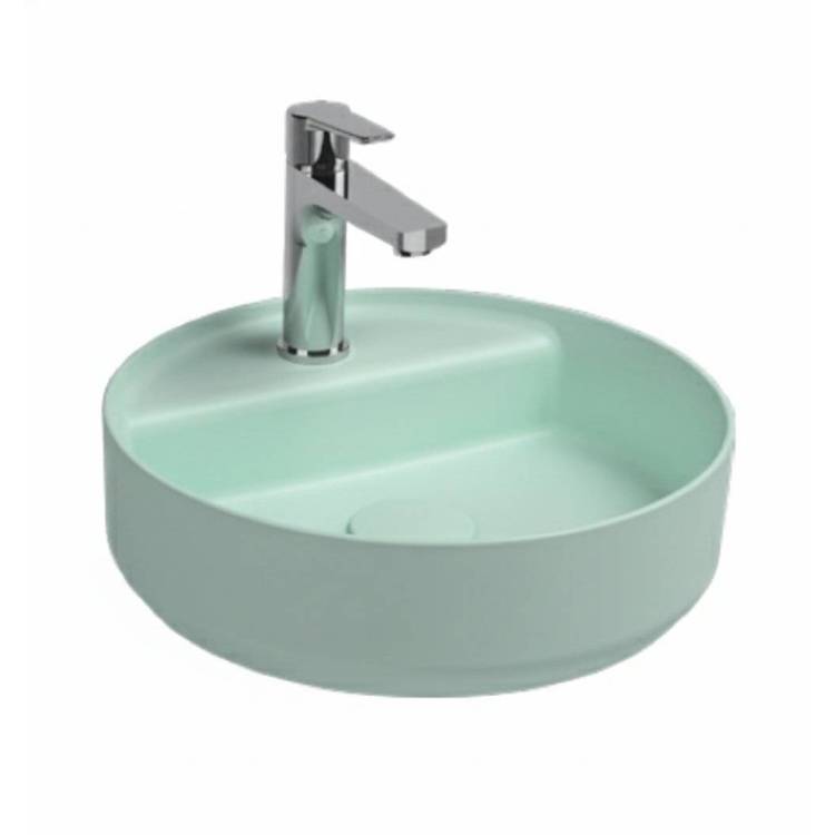 Раковина Isvea Infinity 10NF65042SV-2T 35 см, мятно-зеленая матовая