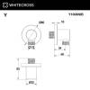 Шланговое подключение WHITECROSS Y Y1008NIB никель брашированный фото 2