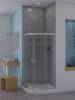 Душевой уголок Teymi Lina T00108 профиль хром, стекло матовое, с низким поддоном, 90x90x195 фото 4
