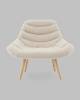 Кресло Stool Group Олби Страйпс QH-2805K 263-1 light beige белый фото 2