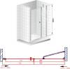 Душевая дверь в нишу Cezares Elena W B11 30/80 C Cr фото 8