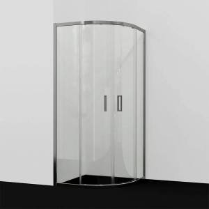 Душевой уголок Wasserkraft Tauber 64S01 профиль никель, стекло прозрачное, 90x90x200