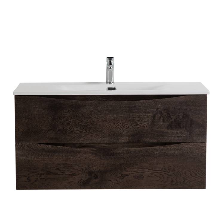 Тумба с раковиной BelBagno MARINO-CER-N 100 подвесная, Rovere Nature Grigio