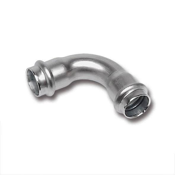 Отвод Sanha 9002A, 90 гр. ВПр-ВПр, нержавеющая сталь, 18