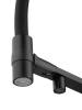 Смеситель для кухни Wonzon & Woghand WW-88458012-MB с гибким изливом и подключением фильтра, черный матовый фото 4