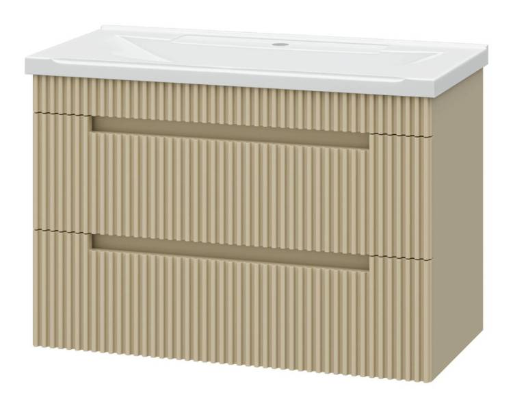 Тумба с раковиной Brevita Ariana - 80 Капучино 51x78x39