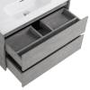 Тумба с раковиной Belbagno Kraft 39 KRAFT 39-800/390-2C-SO-CG 80x39x50 Cemento Grigio подвесная с двумя выкатными ящиками фото 6