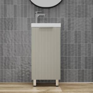 Тумба под раковину Style Line Соло ЛС-00002430 напольная, санд серая галька, 40x72x22