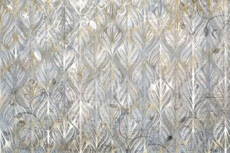 3D Фотообои Artegrafico «Аристократичный узор с золотом» BG-006 акварель