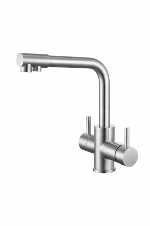 Смеситель для кухни EMAR Steel ЕС - 4003H Satin