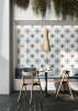 Керамогранит Fioranese Cementine Shine CSH20B Mix Blue lucido 20x20 фото 3