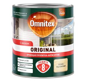 Пропитка декоративная для защиты древесины Omnitex Original база CLR 2.5 л
