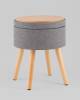 Пуф Stool Group Store Woody HS-WL14 V18 серая, рогожка, с ящиком фото 5