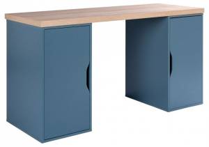 Стол письменный Гуд Лакк Ингар S01583 Дуб беленый/серо-бирюзовый