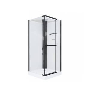 Душевая кабина Cerutti Spa MiMi90B черная, 90x90x225