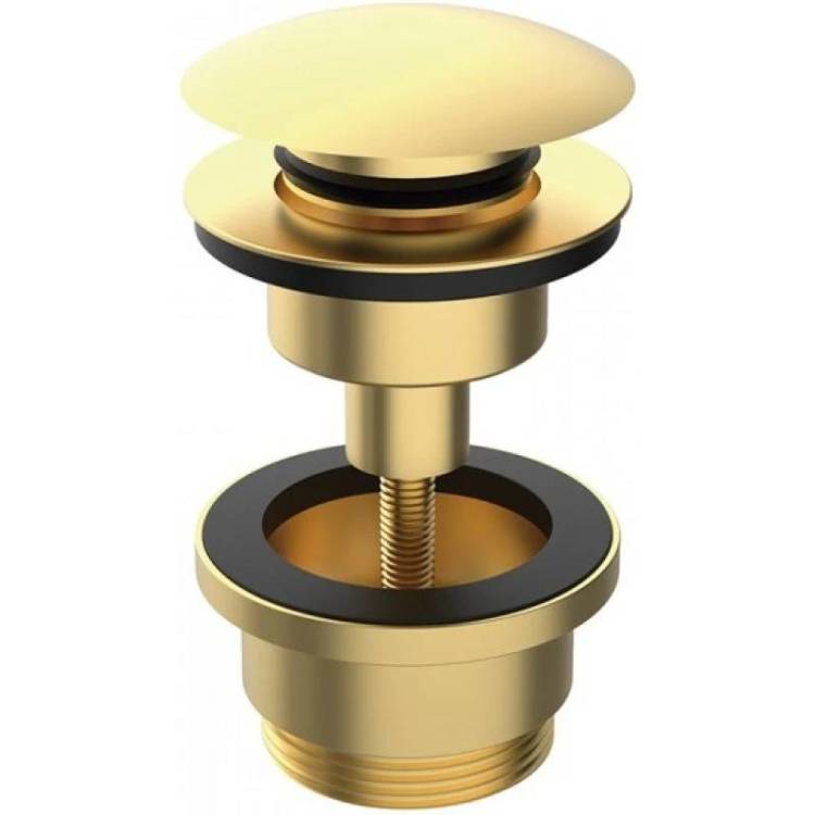Донный клапан Remer 905CCR114BG Латунь, Золотой матовый