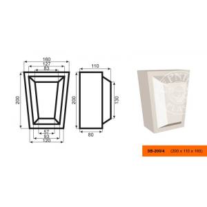 Замок LepninaPlast ЗВ-200/4 16x11x20