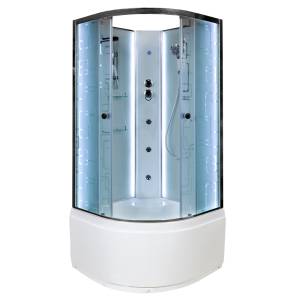 Душевая кабина AvaCan EM4510NLED+GM с подсветкой и гидромассажем, 100x100x210
