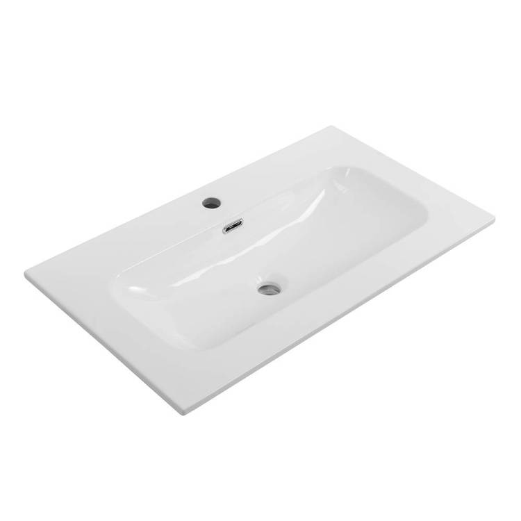 Раковина Cezares Eco CZR-8073-80 80 см, белая глянцевая