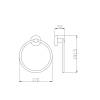 Полотенцедержатель Rav Slezak Colorado COA0104 кольцо фото 2