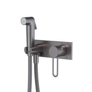 Гигиенический душ Iddis Duna DUNGMV0i08 с защитным клапаном, графит матовый