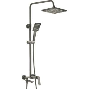 Душевая стойка Avrora Grand AV3840 со смесителем, графит