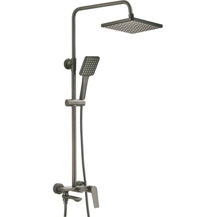 Душевая стойка Avrora Grand AV3840 со смесителем, графит