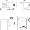 Мойка кухонная Blanco Lantos 45 S-IF Compact 519059 нержавеющая сталь фото 3