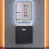 Тумба под раковину Uperwood Modul 2930205364 подвесная, матовая, черная, 60 см фото 12